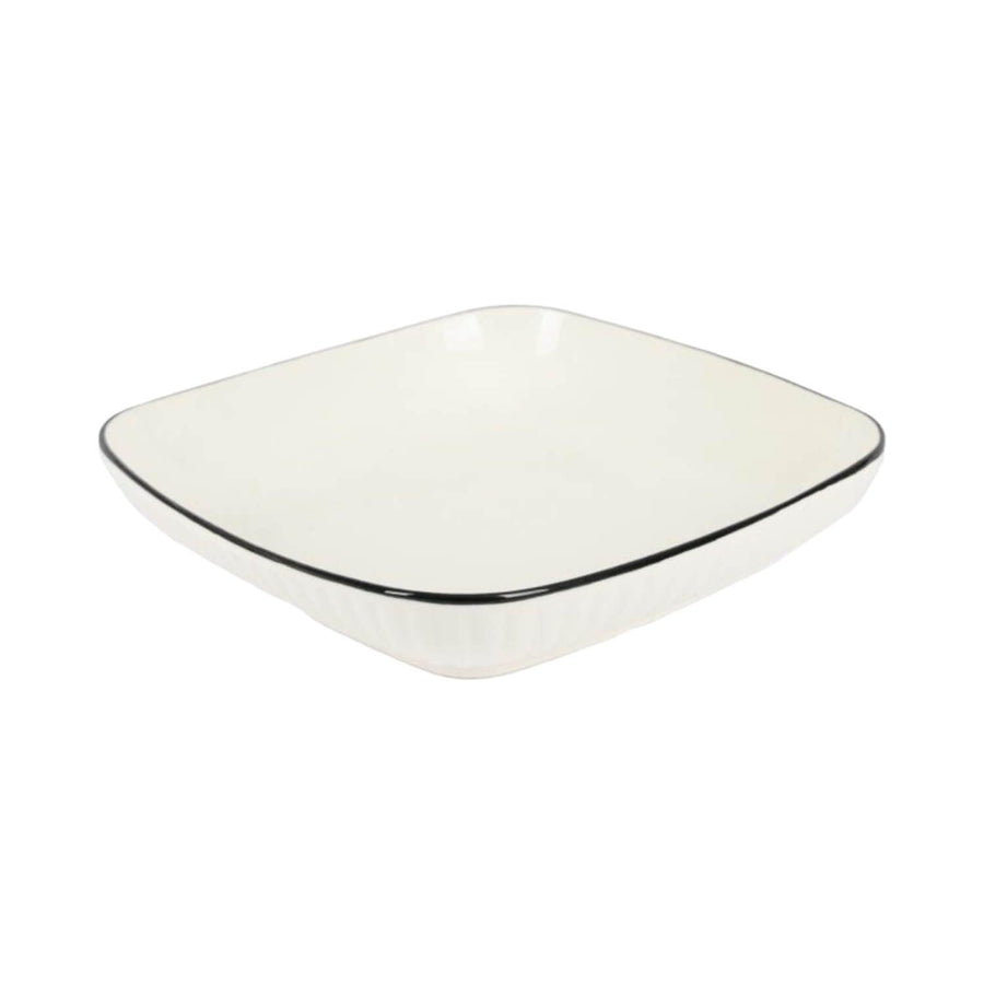 Plato Loza Cuadrado 20.5x4cm