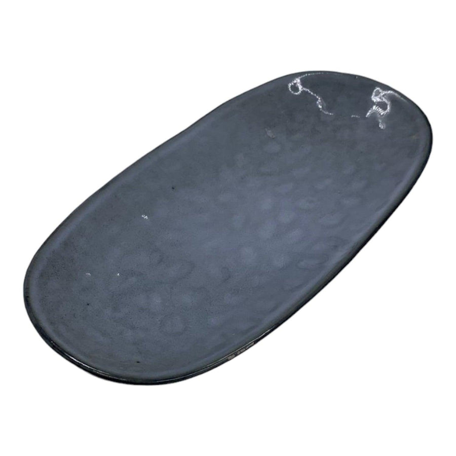 Plato Ovalado Diseño Celeste 26cm