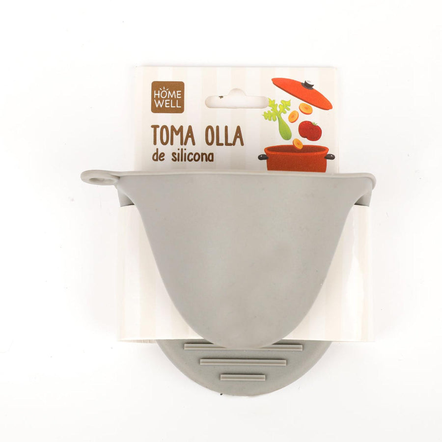 Toma olla de Silicona Gris 10x8.5cm