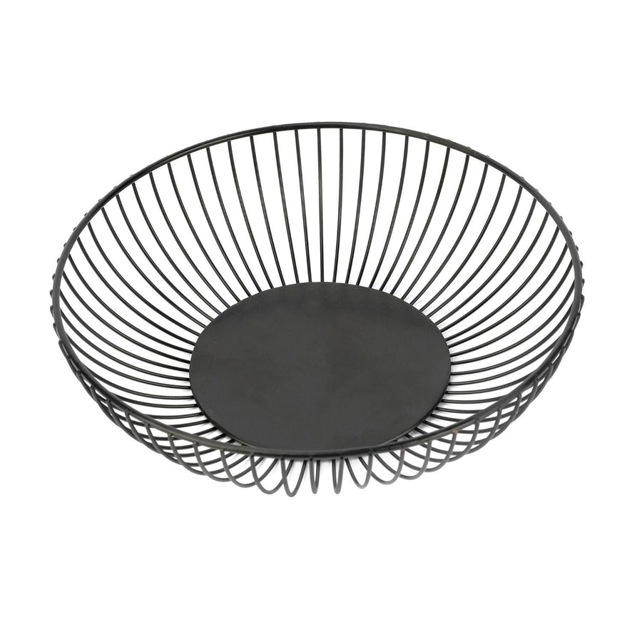 Canasto de Metal Negro 29x29x10cm