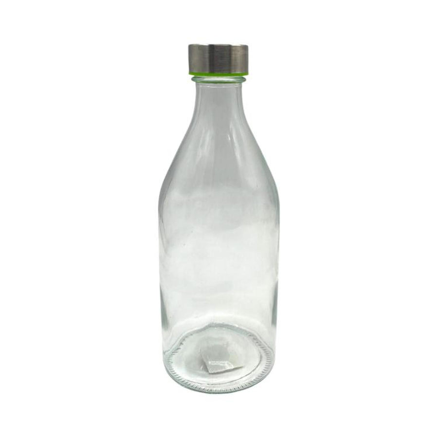 Botella Vidrio 1LT Tapa Verde