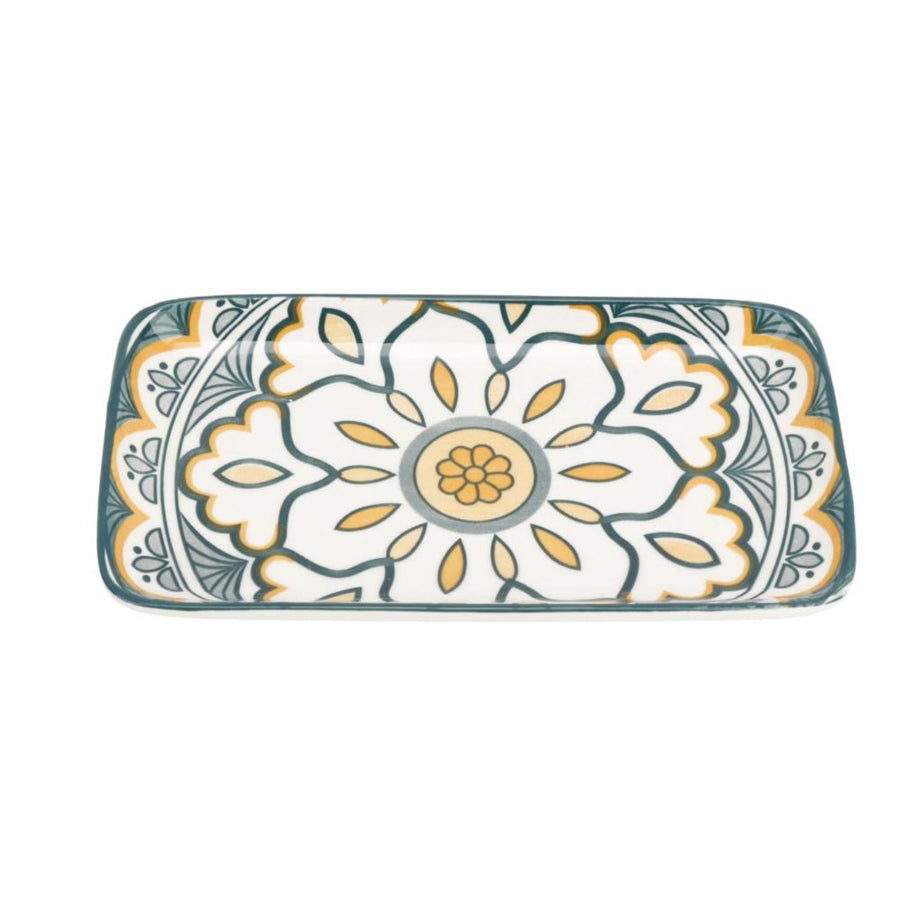 Plato Loza Rectangular 20.5x11x2Cm