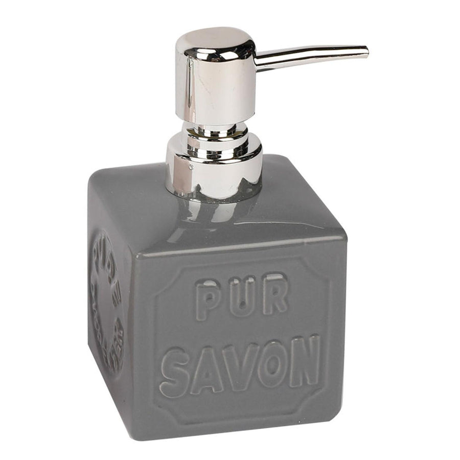 Dispensador Jabon Baño Ceramica Gris 300ml