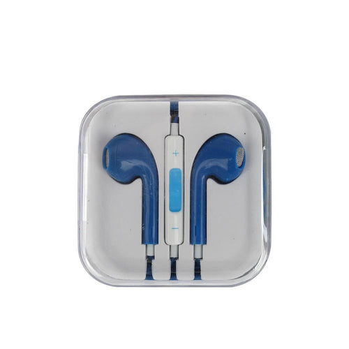 Audifono con Control Volumen Azul
