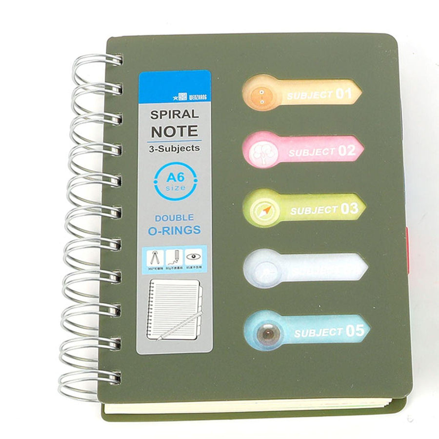 Libreta Verde 11x14.5cm 125 Hojas