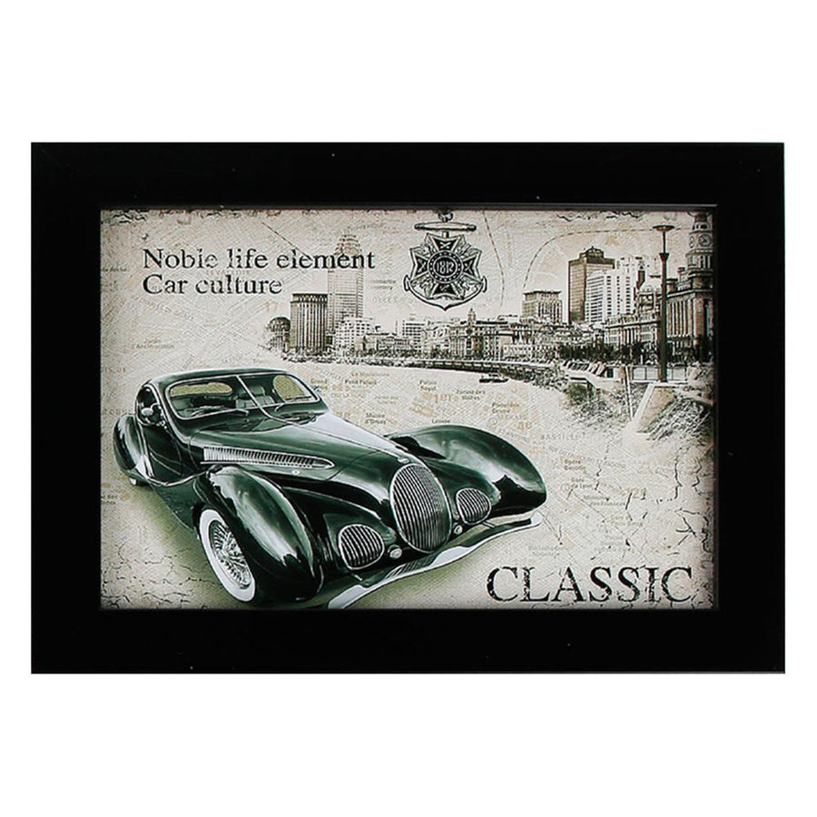 Imagen Decorativa Auto Antiguo Negro Classic 18cm