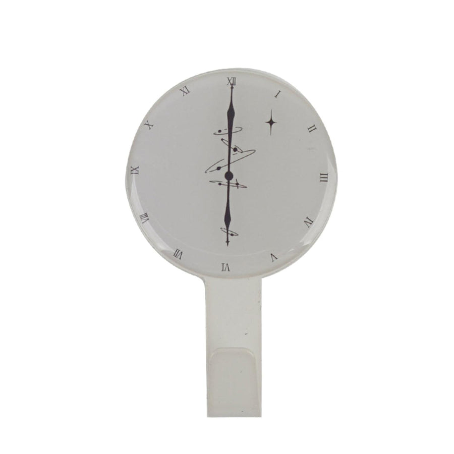 Perchero Sticker Diseño Reloj Blanco 13x8x3cm
