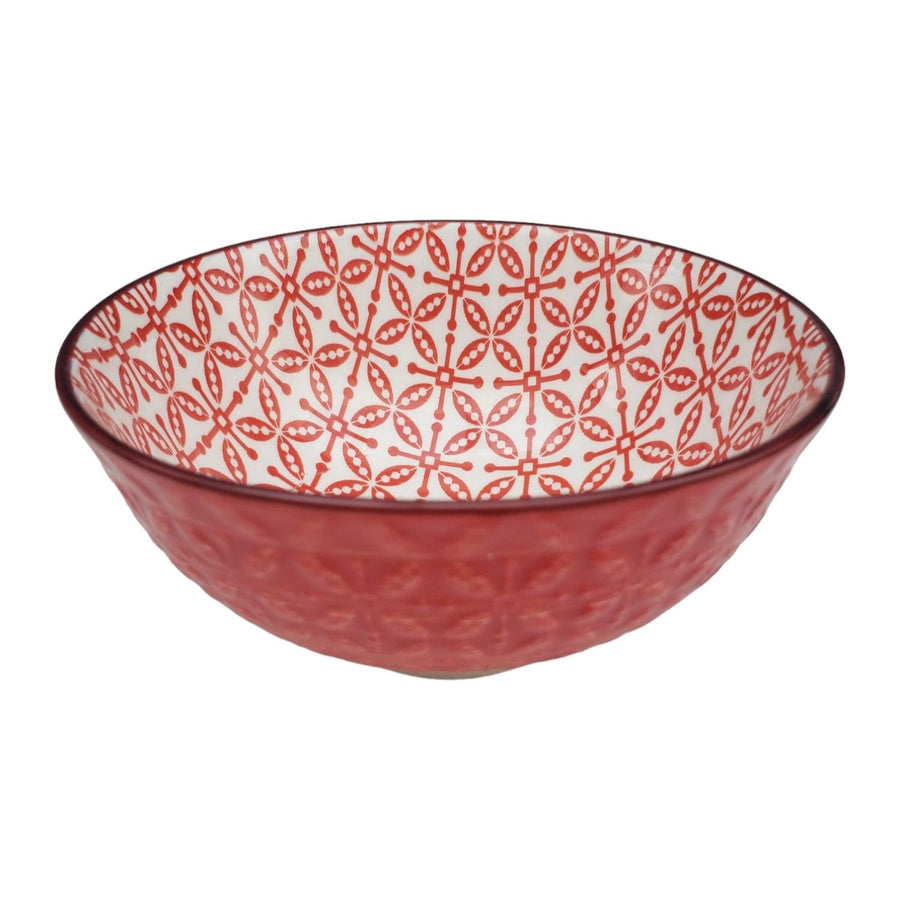 Bowl Loza Diseño Rojo 12,5x6cm