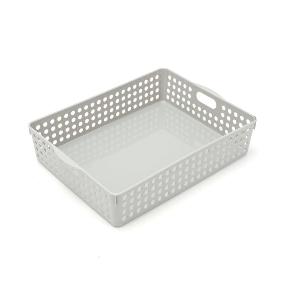 Caja Organizadora Plástica Gris 25x34.5x8cm