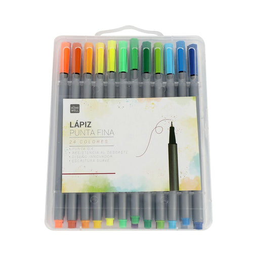 Set Lápices Punta Fina 24 Colores