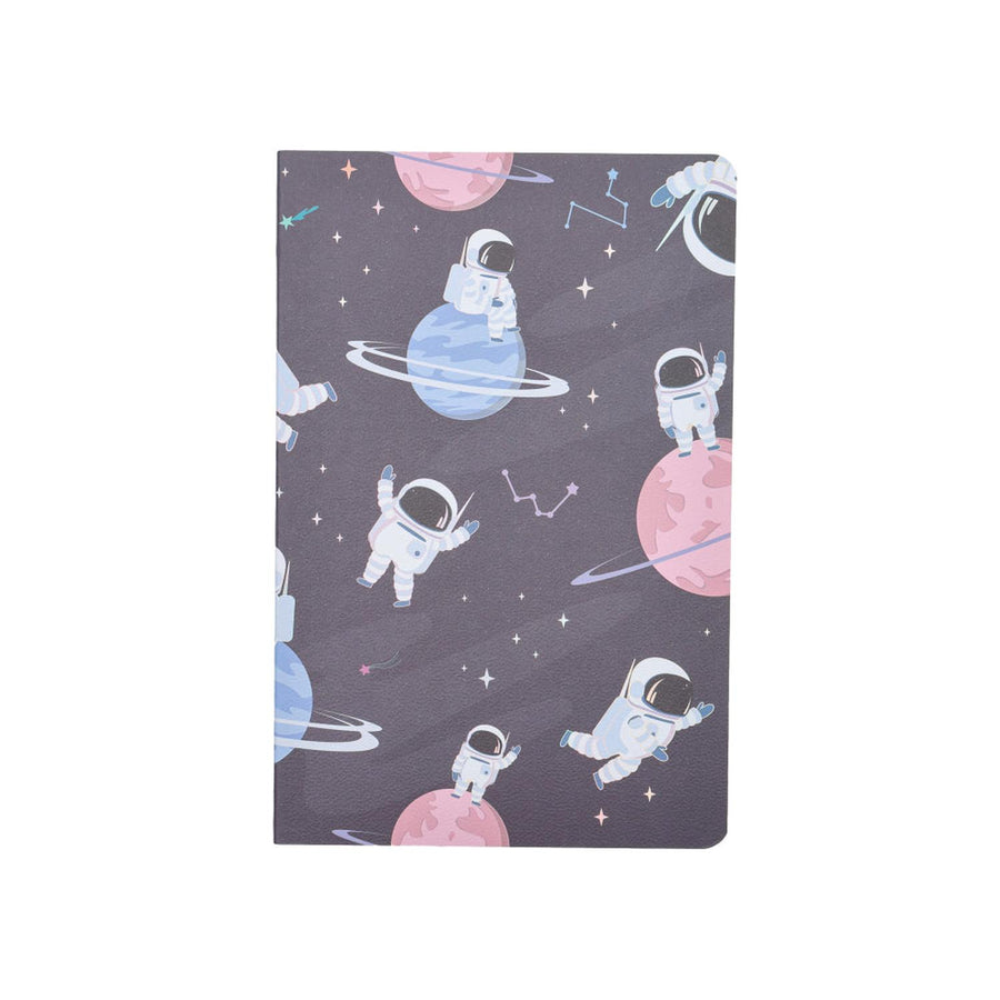 Libreta Diseño Astronautas 13.5*20.5 32 Hojas