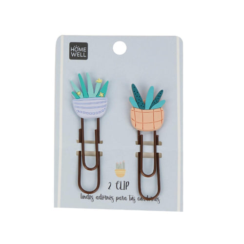 Clip Grande Diseño Cactus (2u)