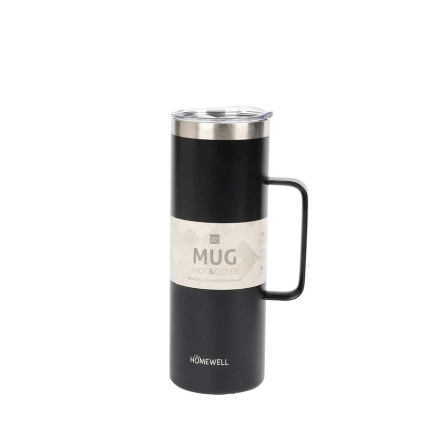 Mug Térmico 600ml 21x7.5cm Negro