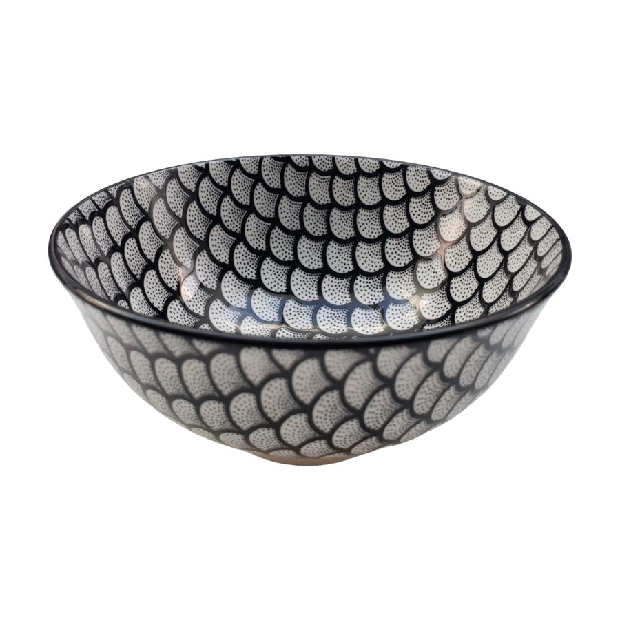 Bowl Loza Diseño Negro 12,5x6cm