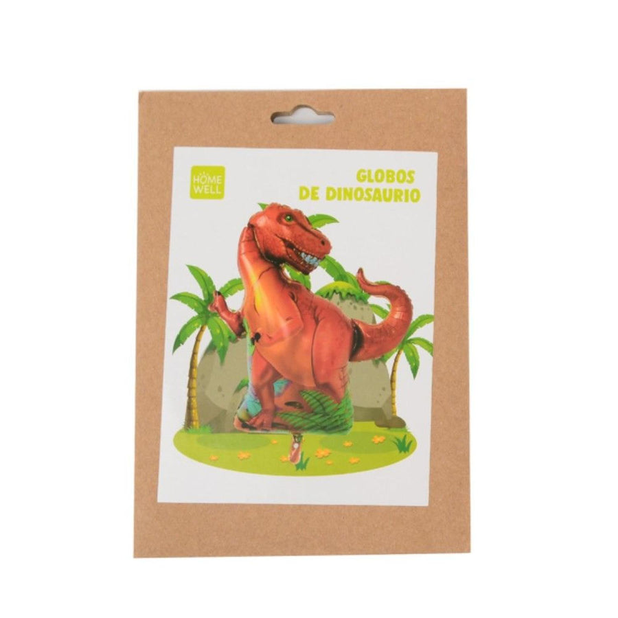 Globo Dinosaurio T-Rex Rojo Cumpleaños Fiesta