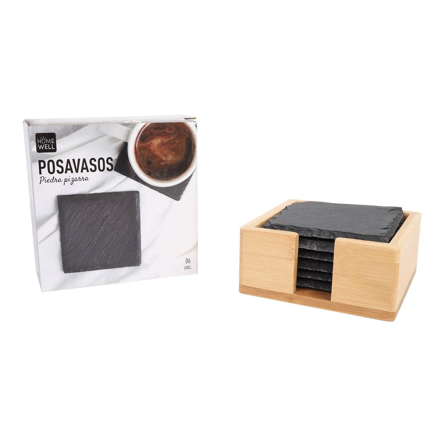 Posavasos Piedra Pizarra (6u)
