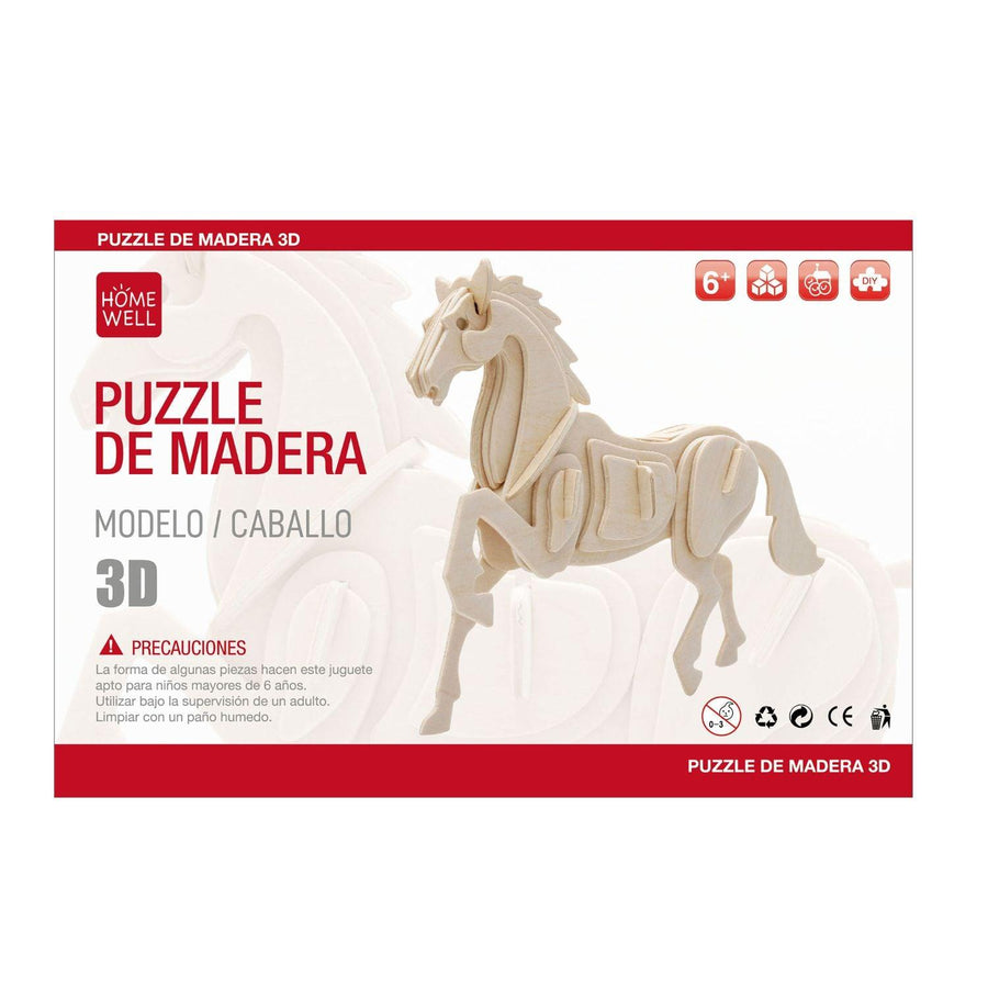Puzzle de Madera Modelo Caballo 3D