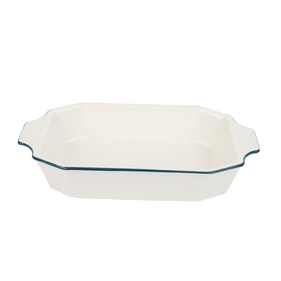 Fuente Loza Blanco 25.5x14.5x4.5cm