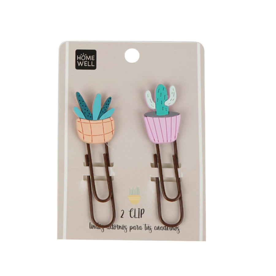 Clip Grande Diseño Cactus (2u)
