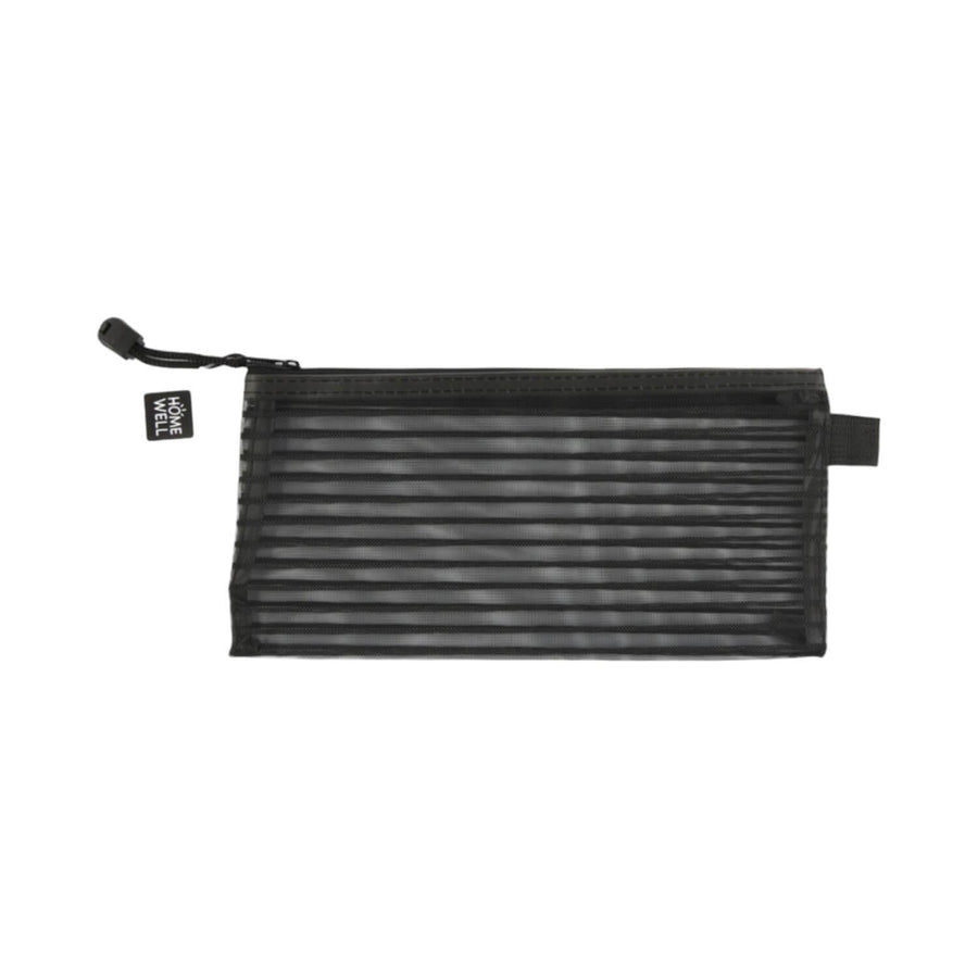Estuche Traslúcido Rayado Negro