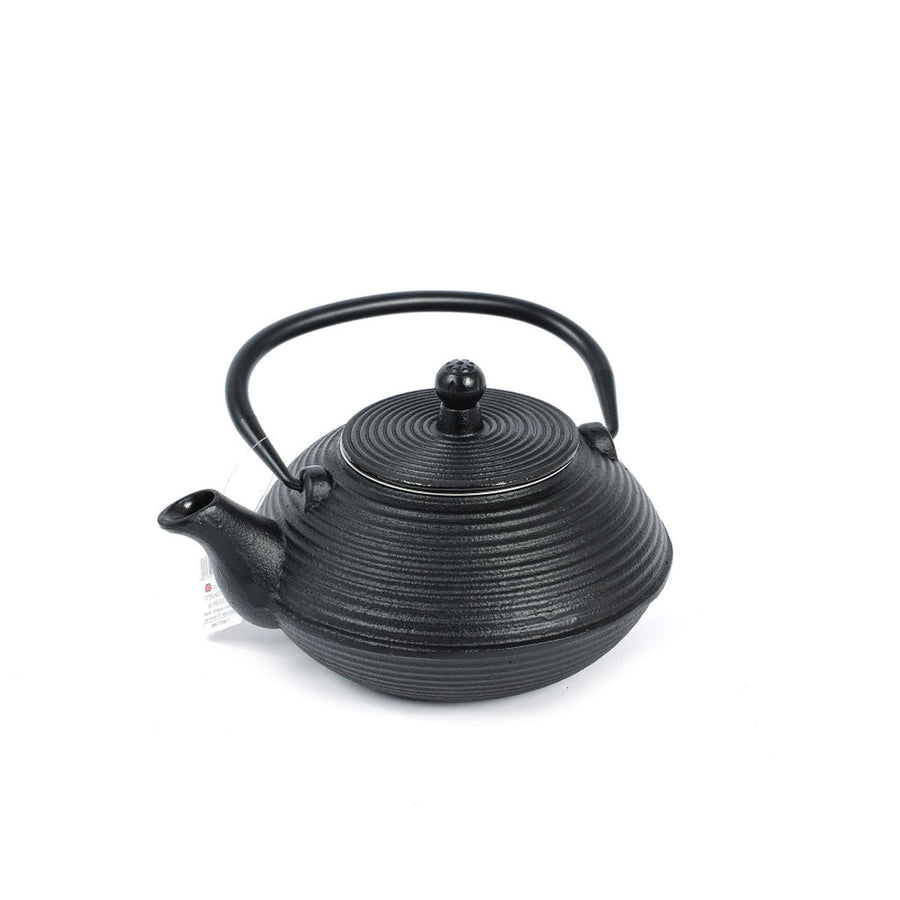 Tetera Metal Negra Diseño Circulos 800ml