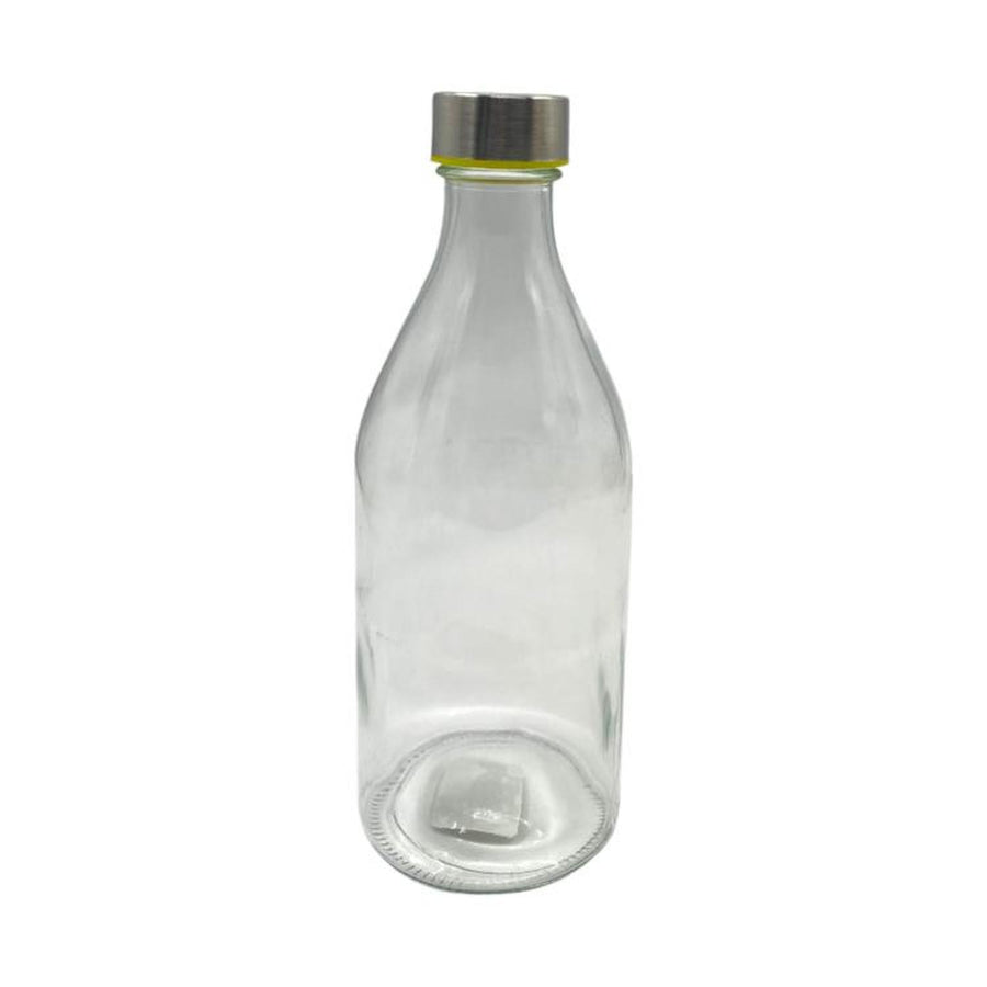 Botella Vidrio 1LT Tapa Amarilla