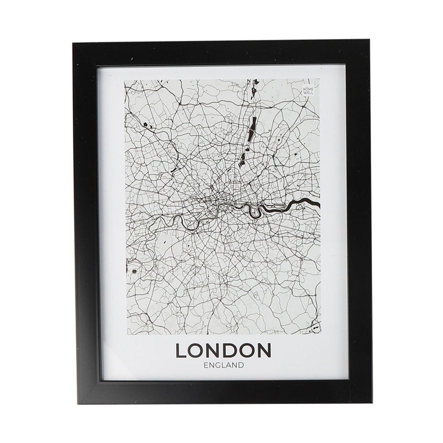 Marco Mapa de Londres Inglaterra 28x23x2cm