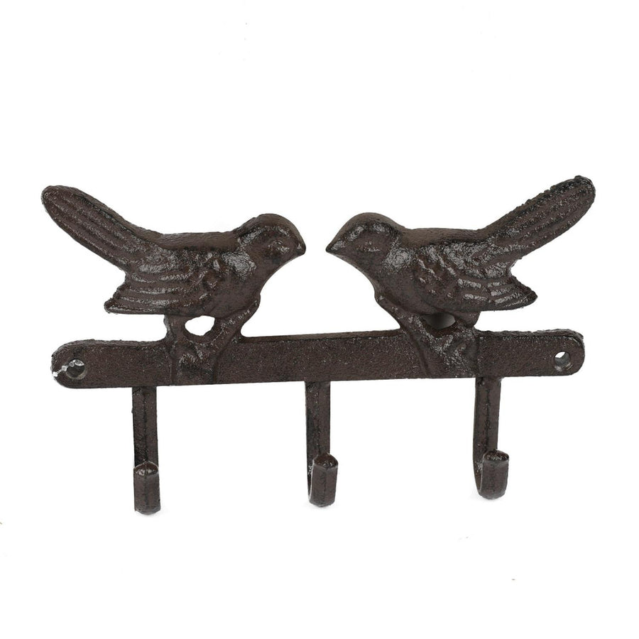Perchero Pajaros Metal 3 Ganchos 18x11cm