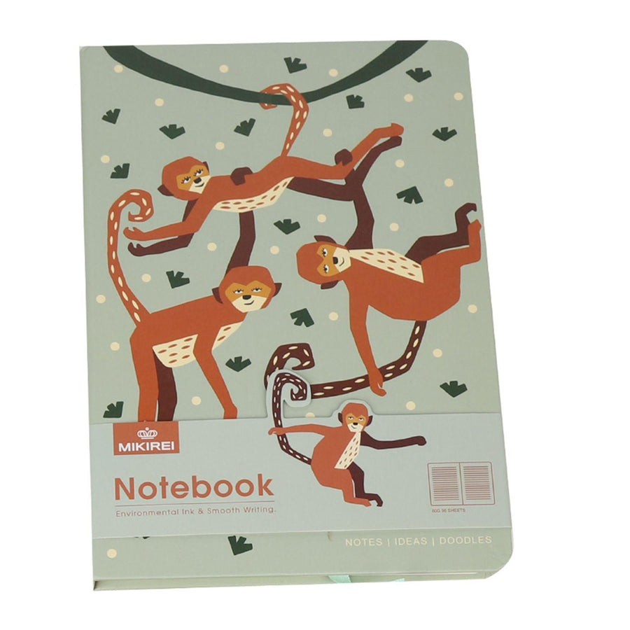 Libreta Tapa Dura Monos 21x14.5cm 96pag