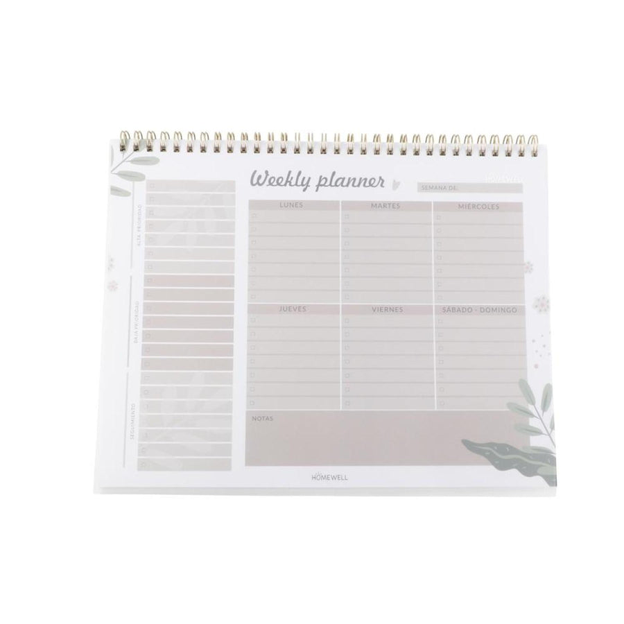Planificador Semanal Soft Pink