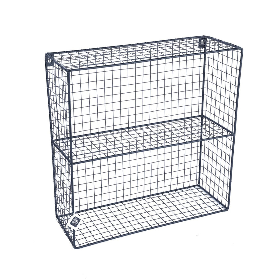 Repisa Estante de Pared Metal Negro 40x40x15cm