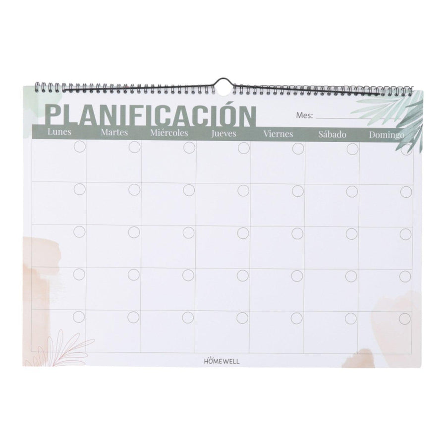 Calendario Espiral Color 50*35 cm 12 Hojas