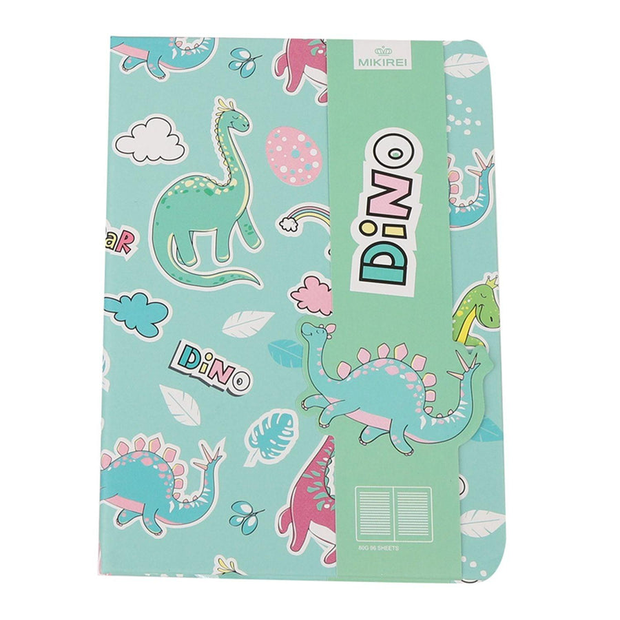 Libreta Tapa Dura Verde Dino 14.5x10.5cm 96pag