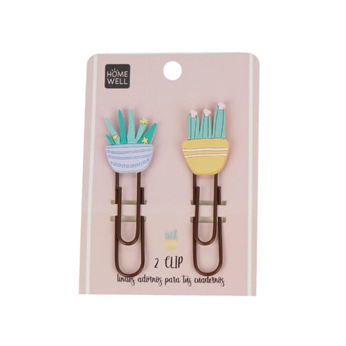 Clip Grande Diseño Cactus (2u)