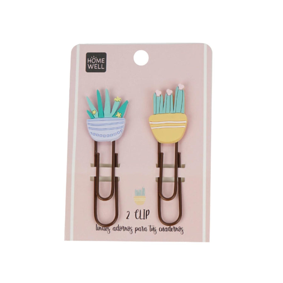Clip Grande Diseño Cactus (2u)