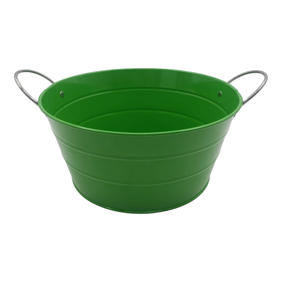 Balde de Metal Verde claro 23x11cm