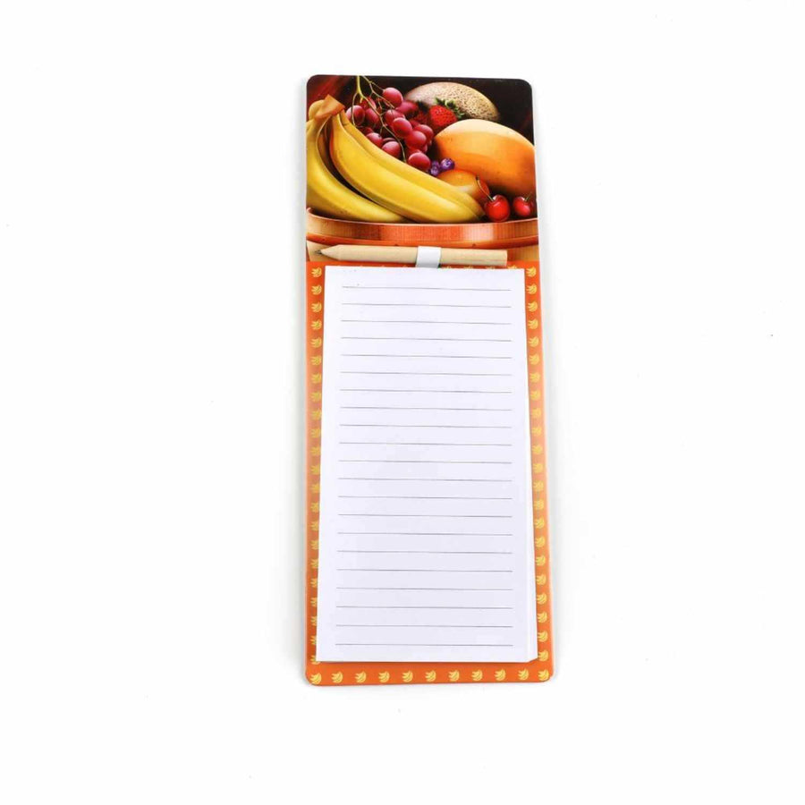 Memo Magnético Para Refrigerador Diseño Frutas Tropicales 10.5x27cm