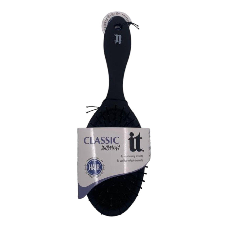 Cepillo ovalado grande Negro oscuro Rubber. It