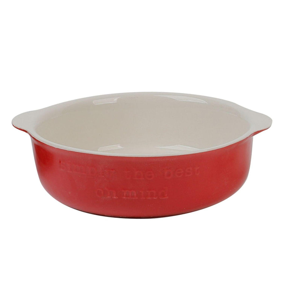 Fuente Loza Rojo 17.5x15.5x5cm