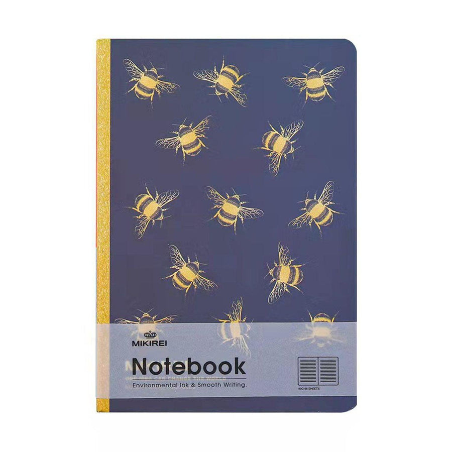 Libreta Tapa Dura Abejas Morado 14.5x10.5cm 96pag