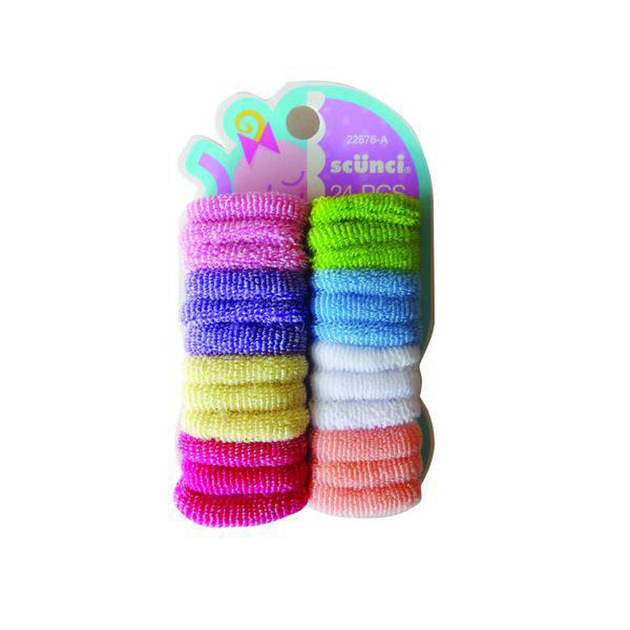 Set Elásticos De Tela Colores Scunci (24u)
