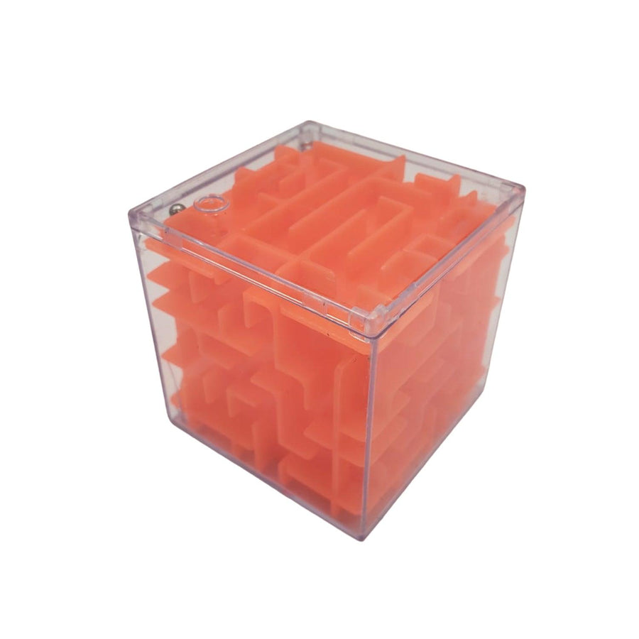 Llavero Cubo Laberinto Naranjo 4.5Cm