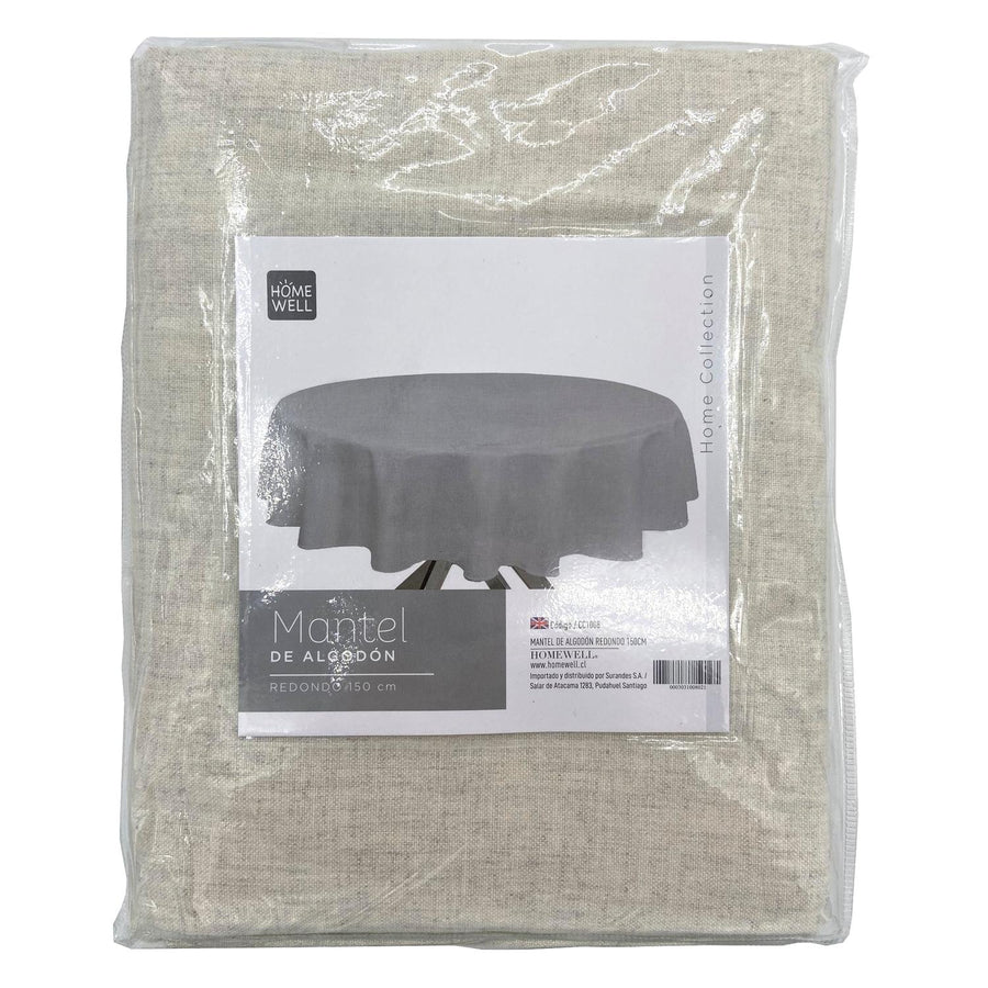 Mantel de Algodón Redondo 150cm