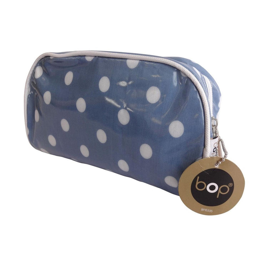 Cosmetiquero Azul Con Puntos Blancos Bop
