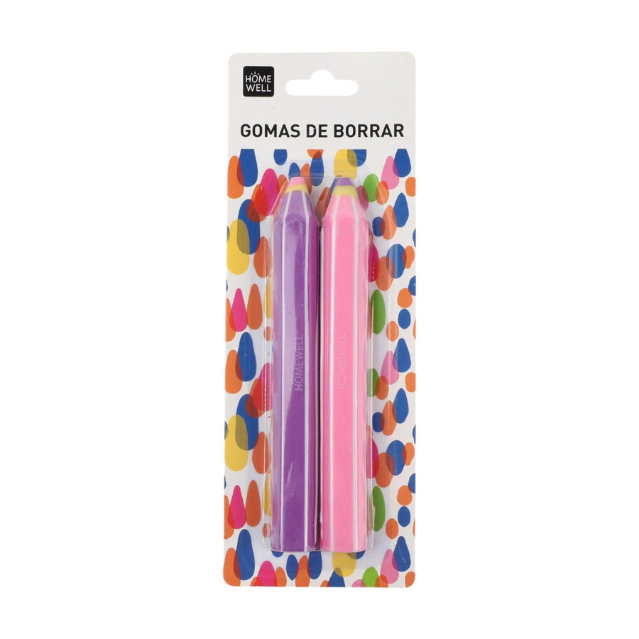 Set Gomas de Borrar Colores Vibrantes