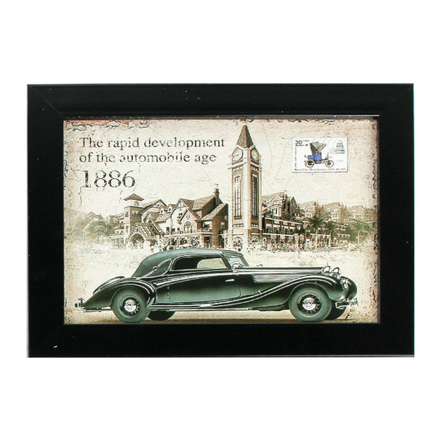 Imagen Decorativa Auto Negro 18cm