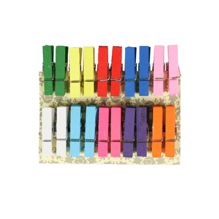 Set De Pinzas Colores 20 Piezas 3.5cm