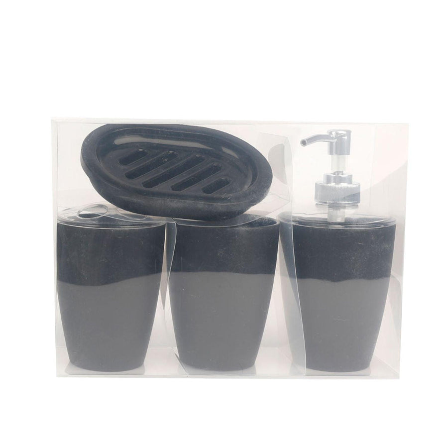 Set de baño Negro 17*24*8cm