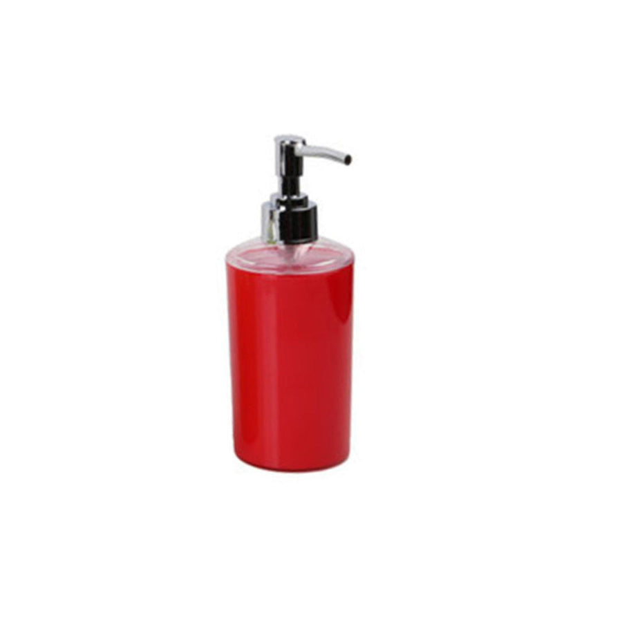 Dispensador Jabón Acrílico Rojo 6.5x18cm 300ml
