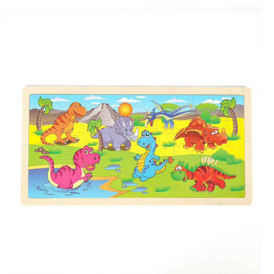 Puzzle Infantil Madera 22*45*0.3Cm Dinosaurios